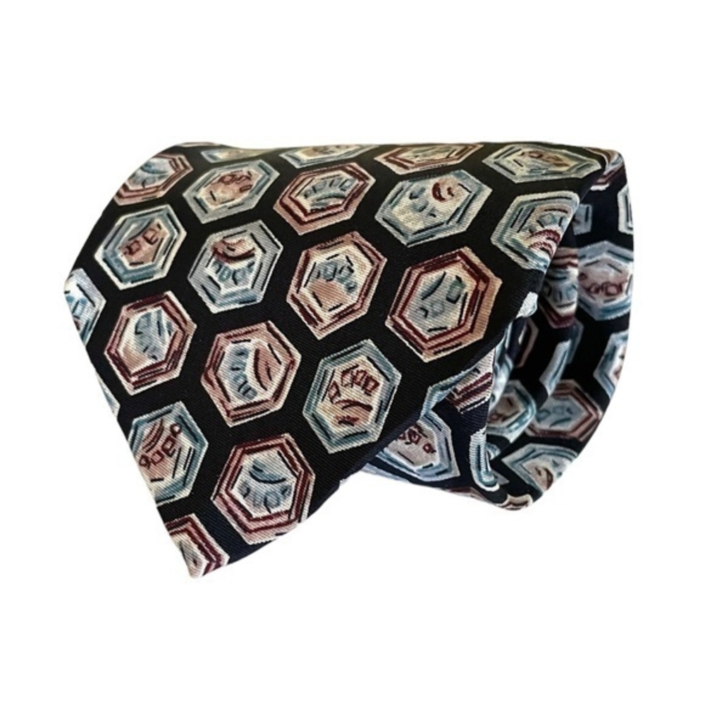 Vintage Robert Talbott Studio at Halls Hand-Sewn Wide Silk Tie - Made in USA